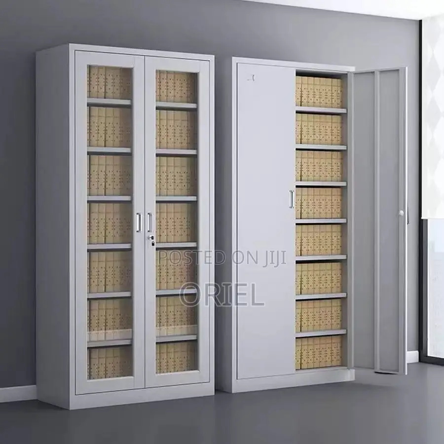 Modern Office Cabinet : 2-Door Glass Office Display Cabinet