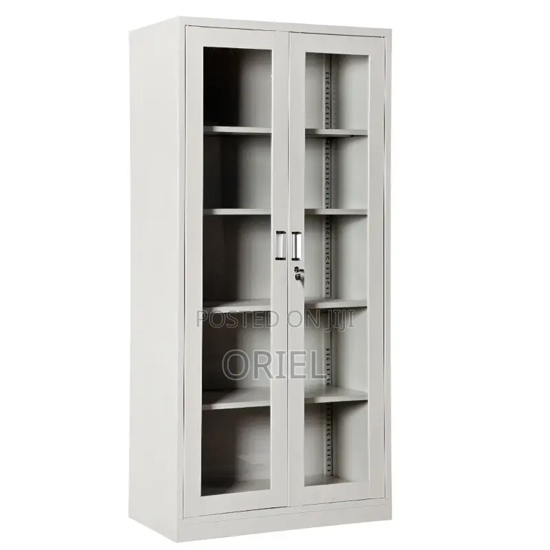 Modern Office Cabinet : 2-Door Glass Office Display Cabinet