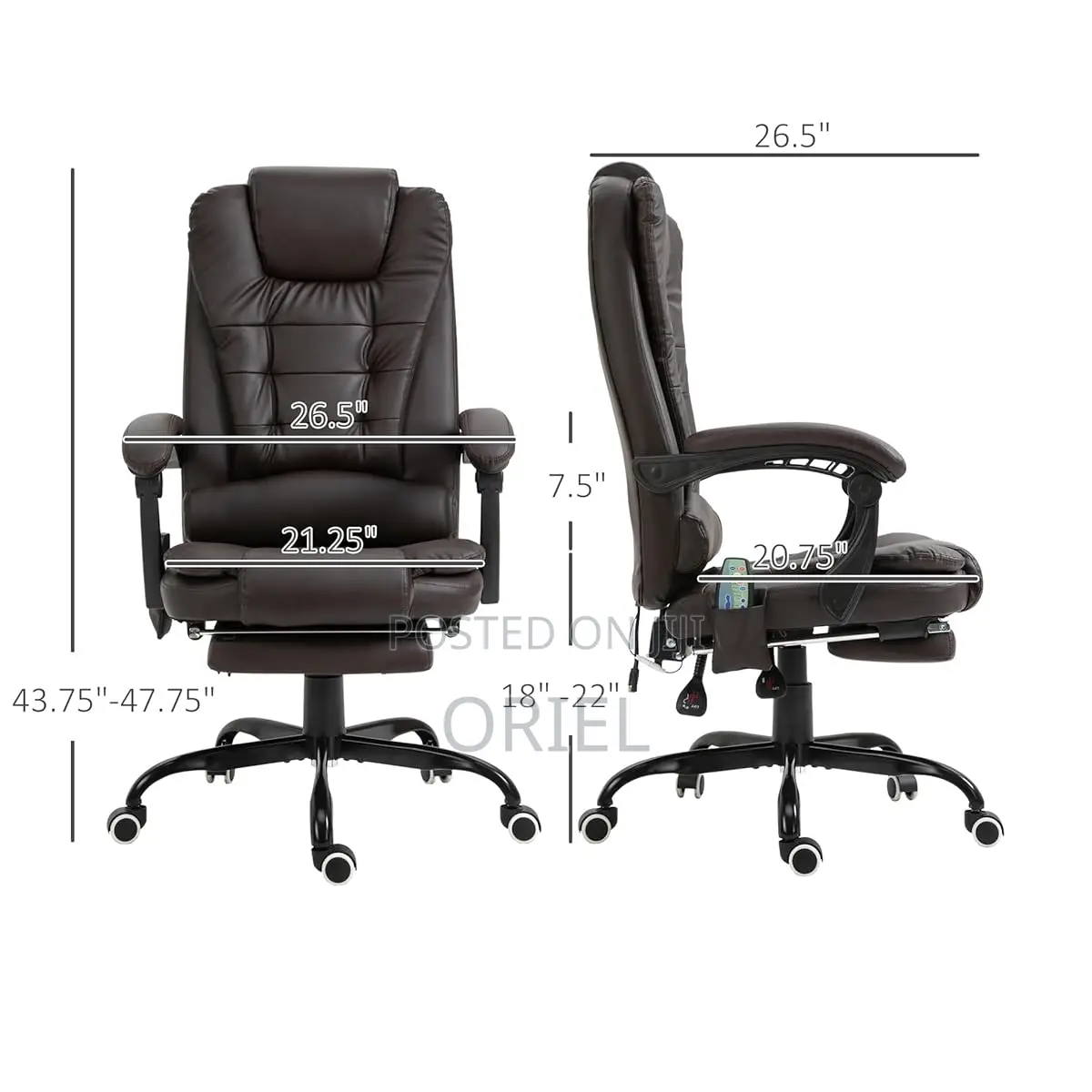 Executive Office Chair : Lincoln Faux Leather Executive Chair