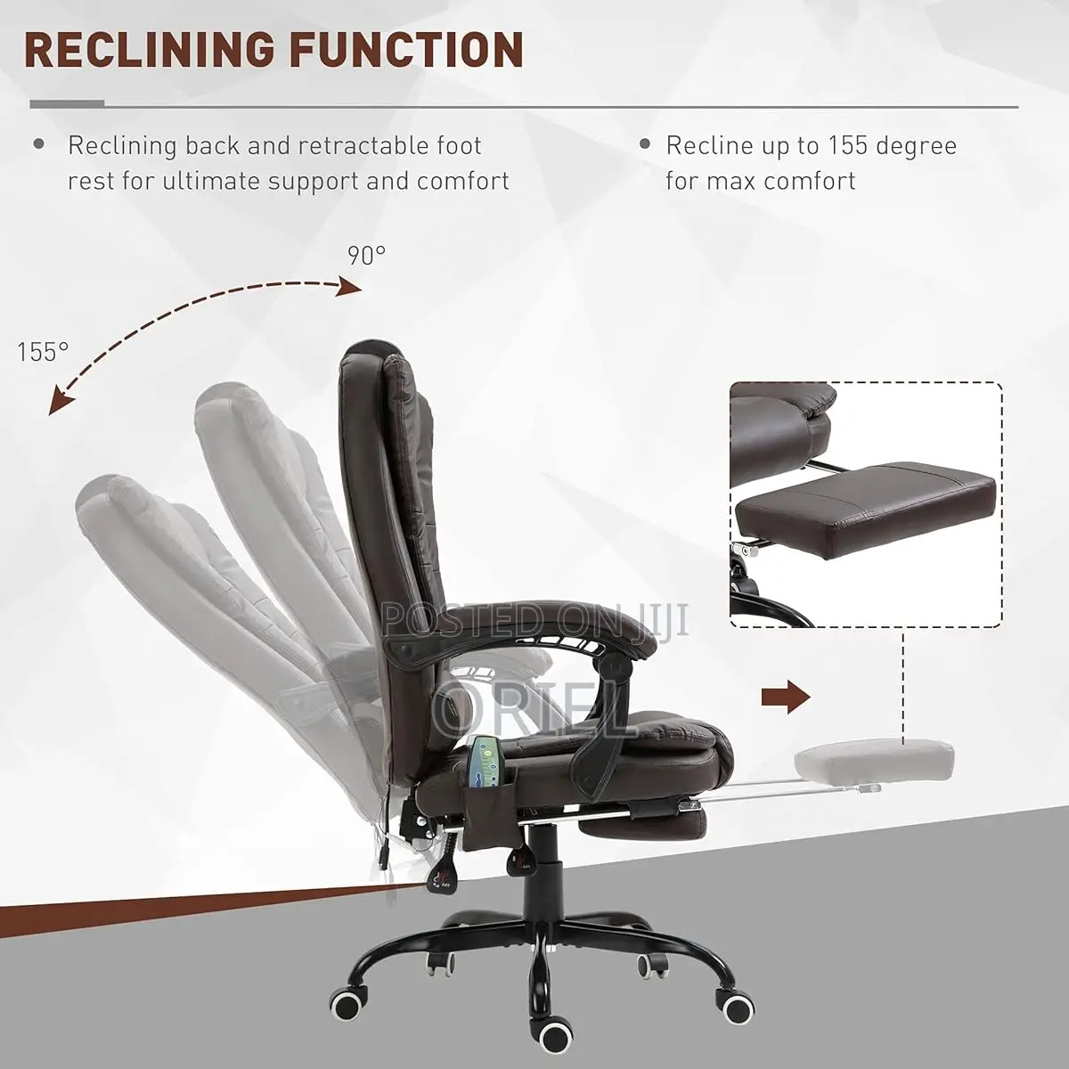 Executive Office Chair : Lincoln Faux Leather Executive Chair