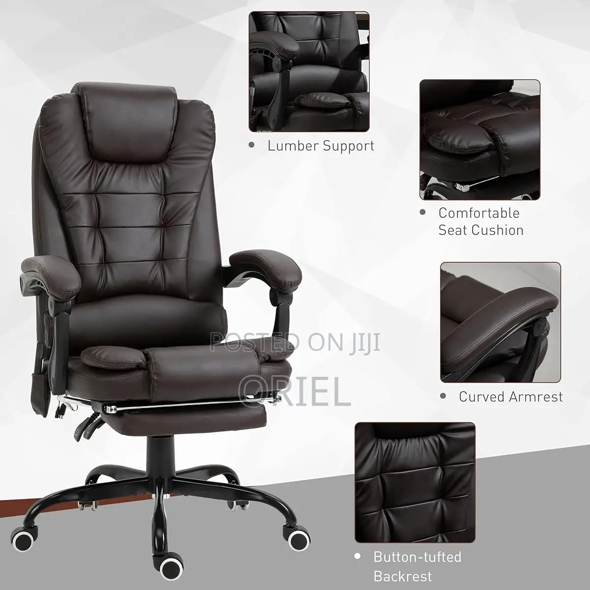 Executive Office Chair : Lincoln Faux Leather Executive Chair