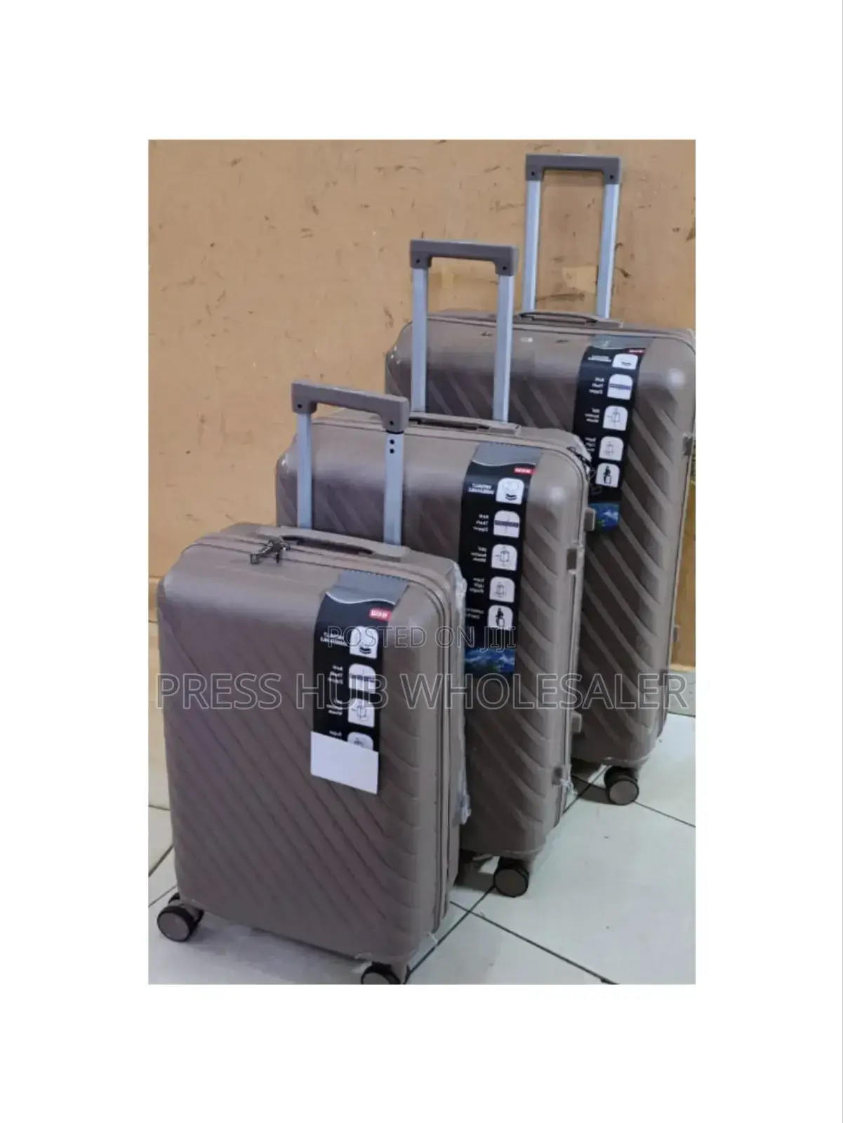 Unbreakable Rubber Suitcase Set