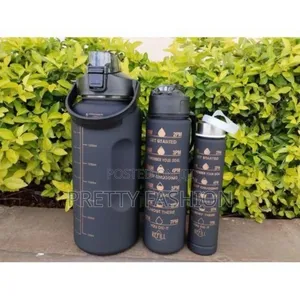 3in 1motivational Water Bottle