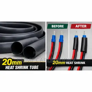 20mm Black Heatshrink Tube