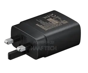 Samsung 45w Fast Wall Uk Plug Charger - Black