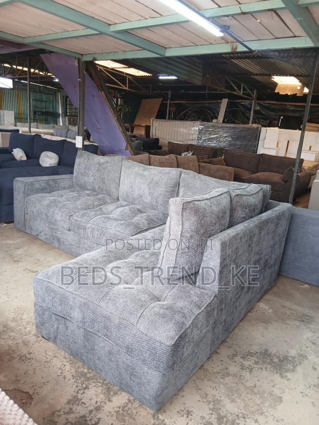 Appealing Warm 6 Seater L Sofa