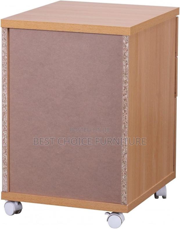 Office Cabinets; Wooden Office Organizer With 3 Drawers – Brown - thumbnail 8