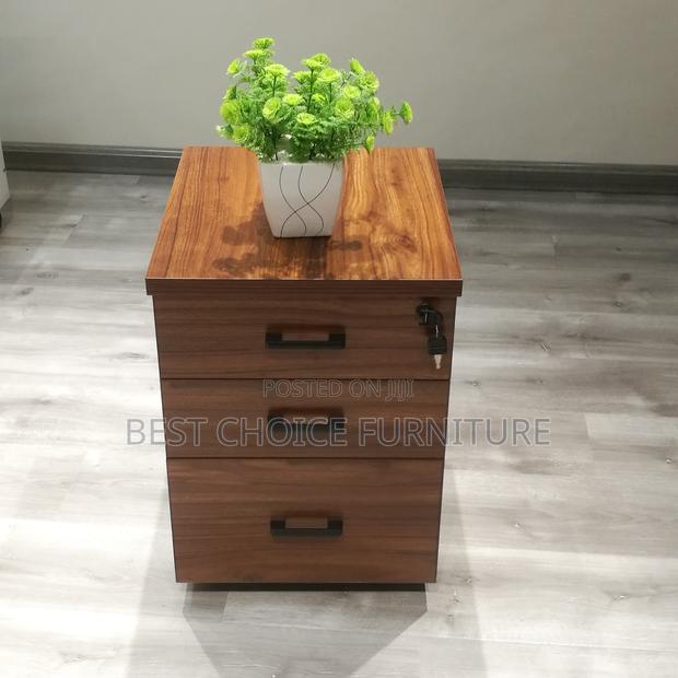 Office Cabinets; Wooden Office Organizer With 3 Drawers – Brown - thumbnail 14