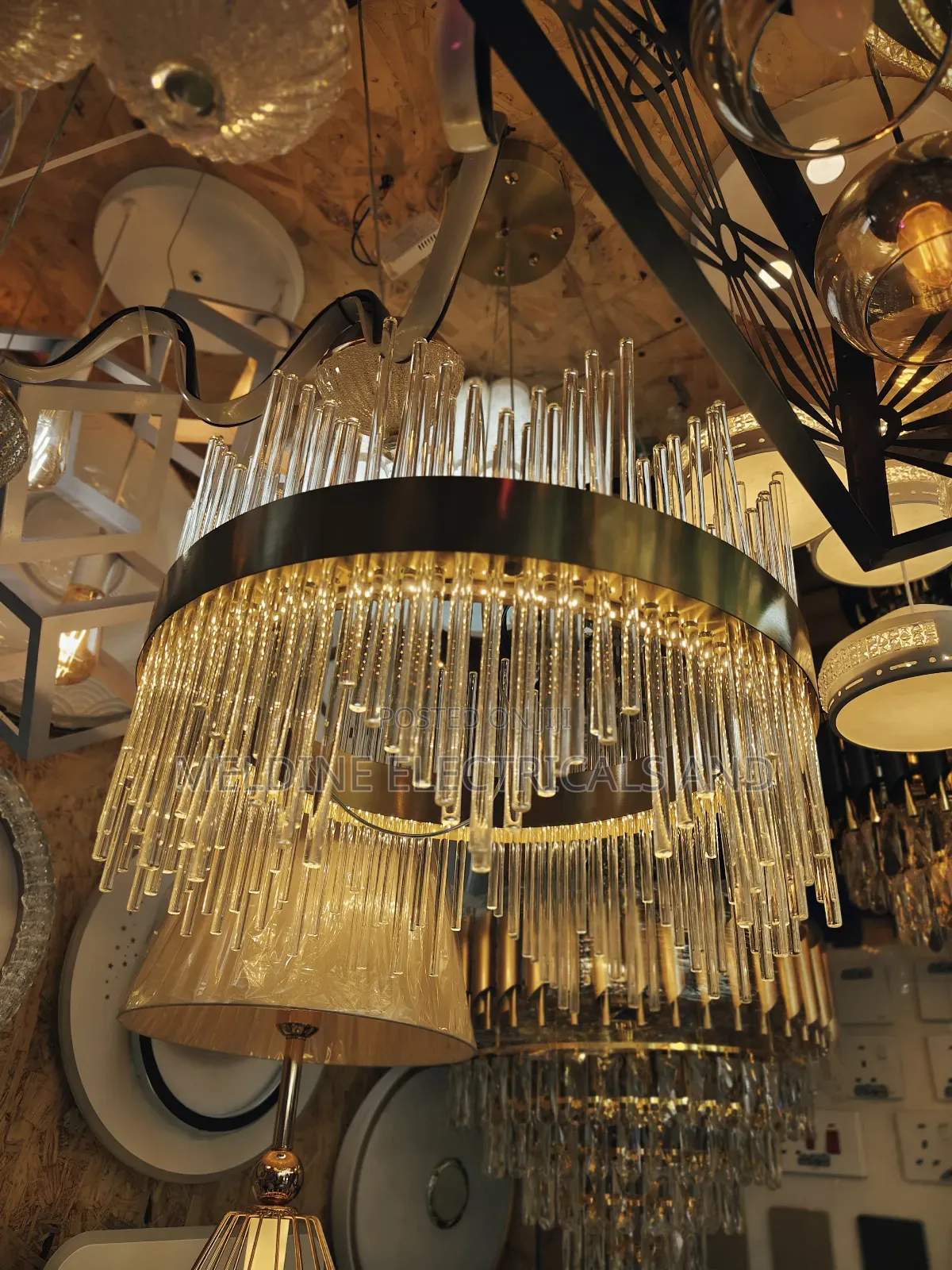 Hanging Light Chandelier Crystal