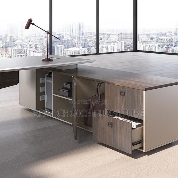 Office Desk; Modern and Durable 2.4m Executive Office Workstation - thumbnail 5