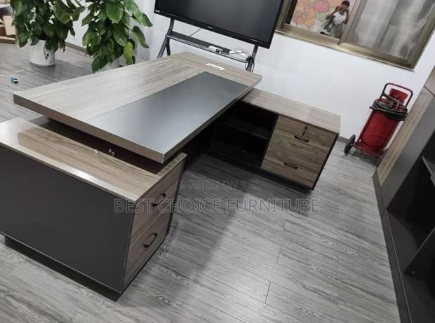Office Desk; Modern and Durable 2.4m Executive Office Workstation - thumbnail 6
