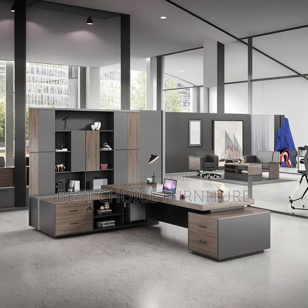 Office Desk; Modern and Durable 2.4m Executive Office Workstation - thumbnail 10