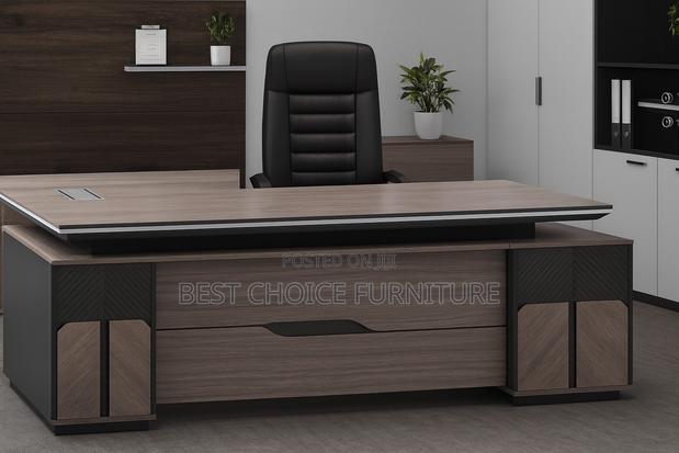 Office Desk; Modern and Durable 2.4m Executive Office Workstation - thumbnail 13