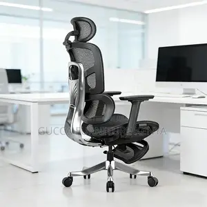 Orthopedic Mesh Office Chair With Footrest