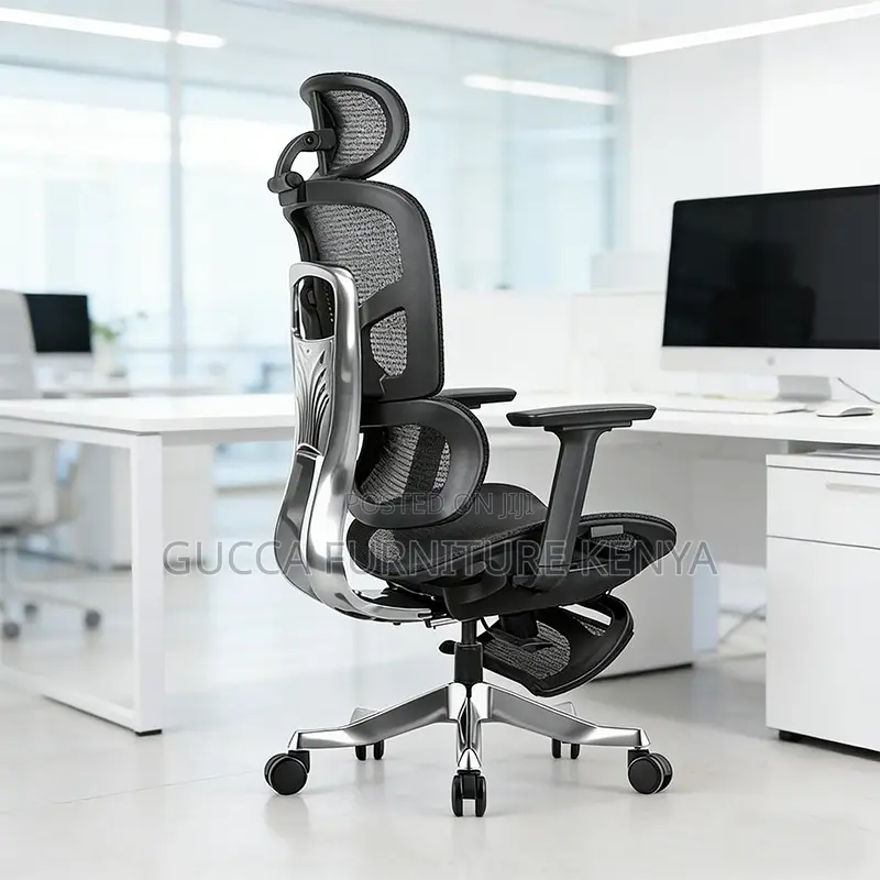 Orthopedic Mesh Office Chair With Footrest