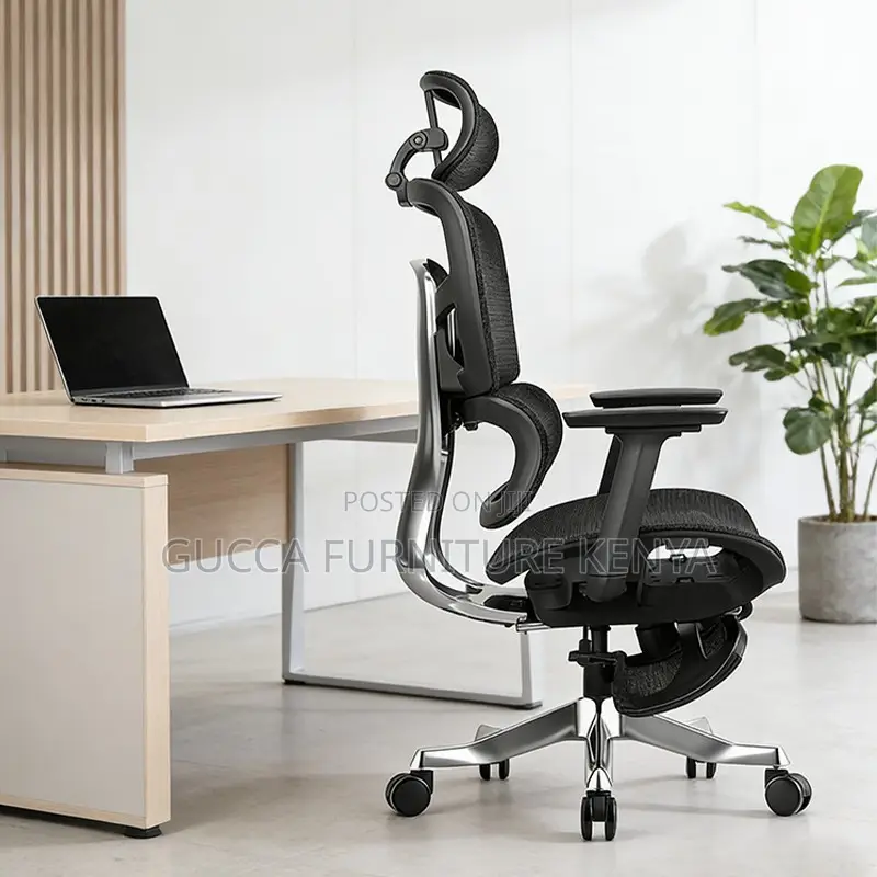 Orthopedic Mesh Office Chair With Footrest