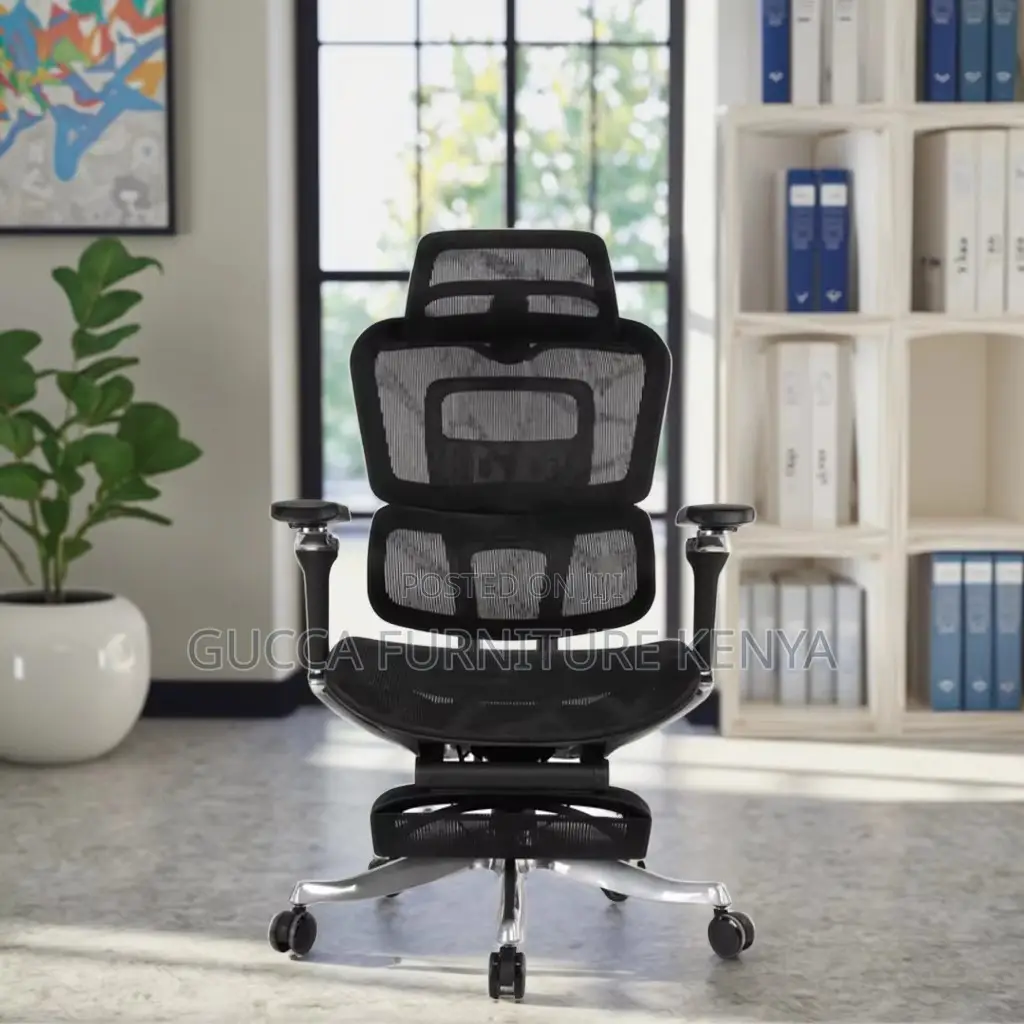 Orthopedic Mesh Office Chair With Footrest