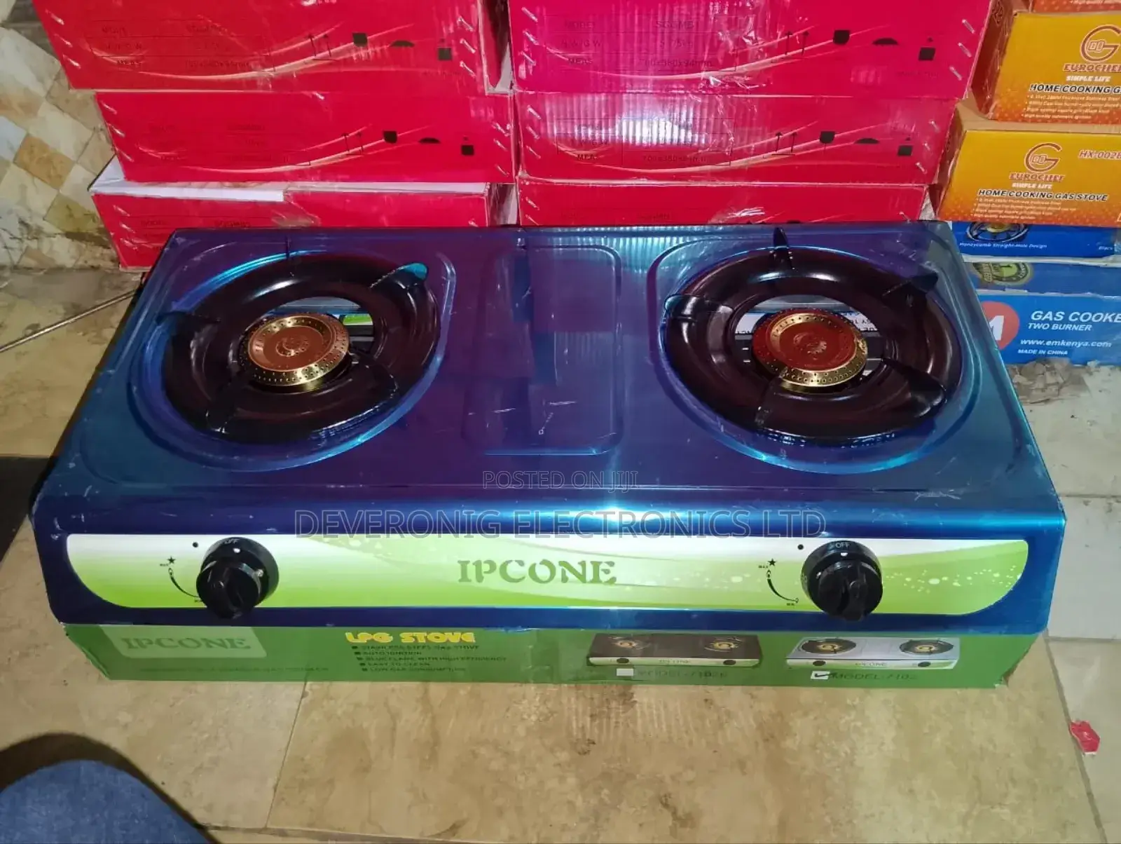 Ipcone 2 Burner Stainless Steel Cooker