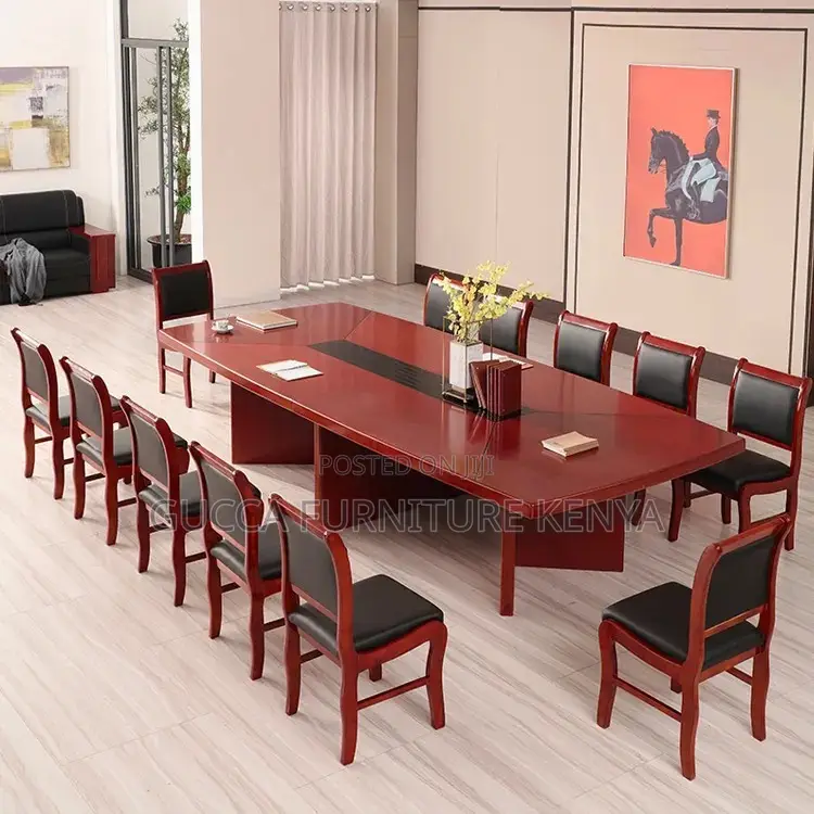 12-14 Seater Office Mahogany Co0nference Table