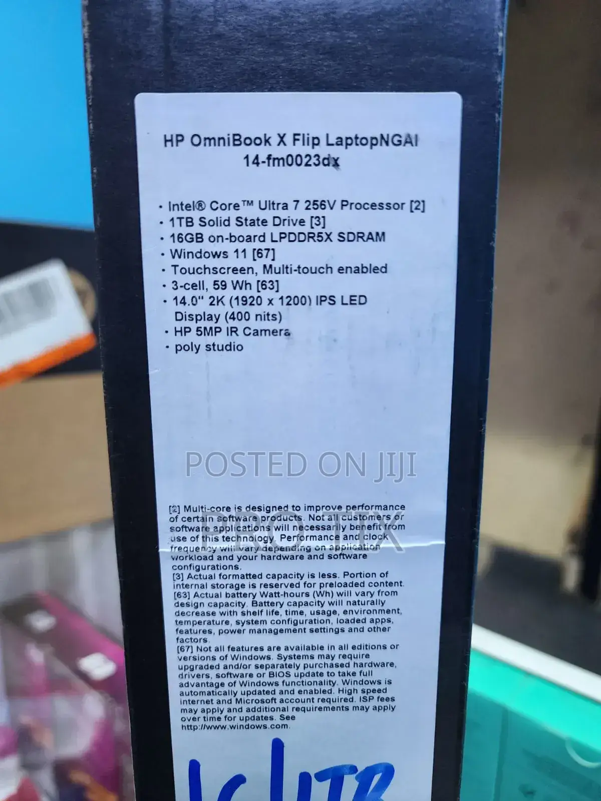 New Laptop HP OmniBook X Laptop 14-fe0097nr 16GB Intel SSD 1T