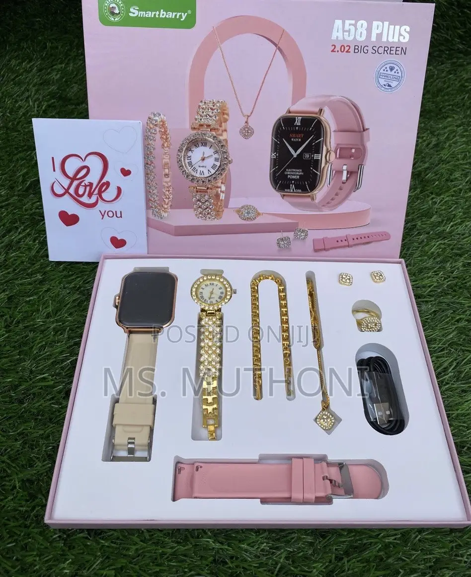 I Love You Smart Watch Valentines Gift Set for Ladies