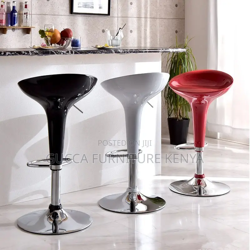 Modern Height Adjustable Rolling Counter Stool