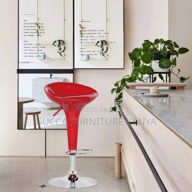 Modern Height Adjustable Rolling Counter Stool