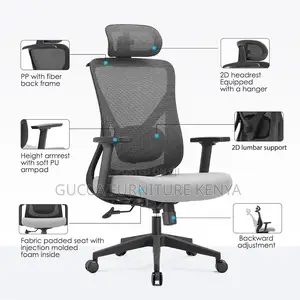 Ergonomic High Back Mesh Computer Desk