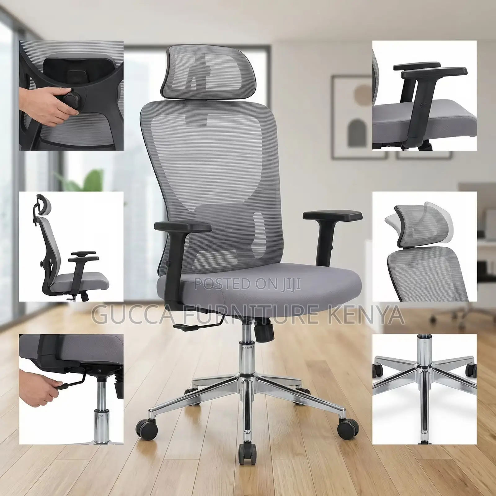 Ergonomic High Back Mesh Computer Desk