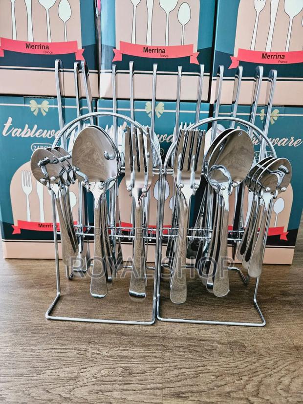 24pcs Stainless Steel Cutlery Set
