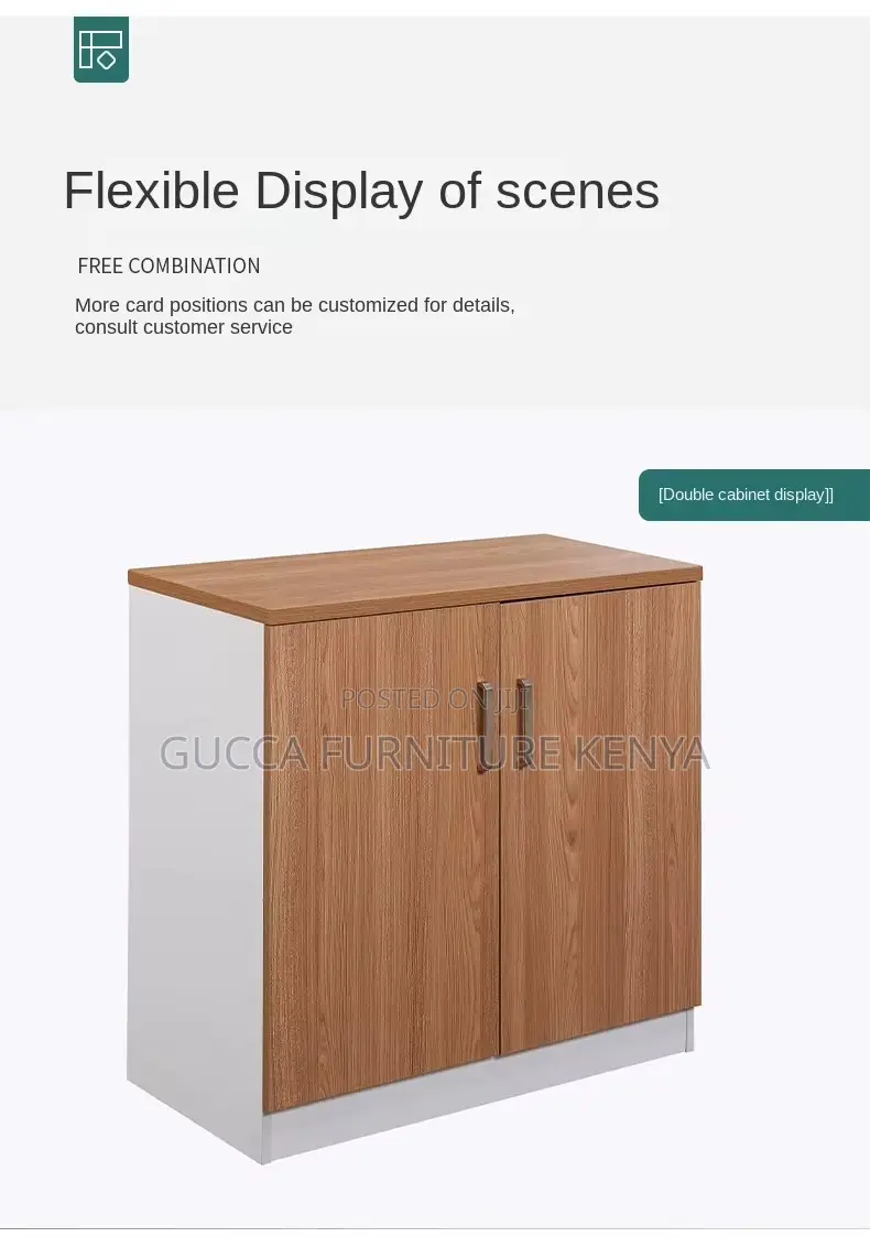 2-door Wooden Filling Credenza Cabinet