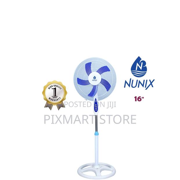 Nunix 16′′ Free-Standing Electric Fan — Powerful Airflow