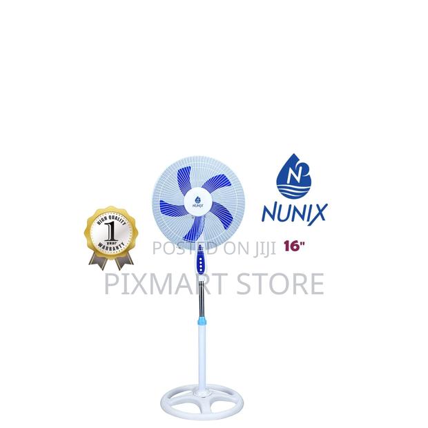 Nunix 16′′ Adjustable Stand Fan — Quiet, High-Air Circulation