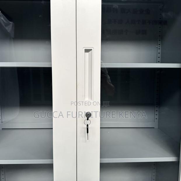 2-door Full Glass Home Office File Cabinet - thumbnail 5