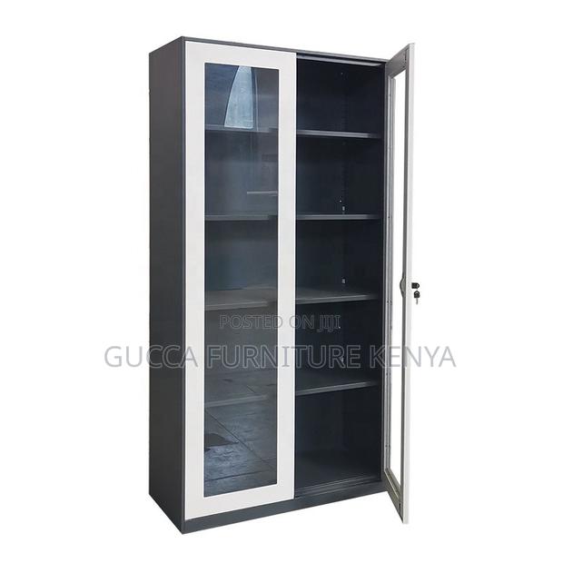 2-door Full Glass Home Office File Cabinet - thumbnail 6