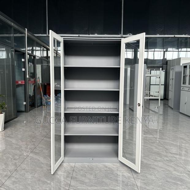 2-door Full Glass Home Office File Cabinet - thumbnail 7