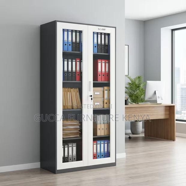 2-door Full Glass Home Office File Cabinet - thumbnail 10