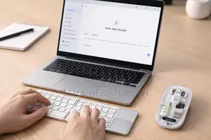 Ai Smart Mouse With Voice Typing + Foldable Bluetooth Keyboard