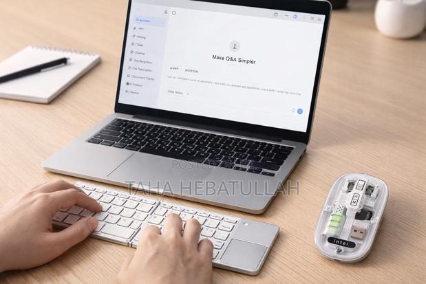 Ai Smart Mouse With Voice Typing + Foldable Bluetooth Keyboard - thumbnail 2