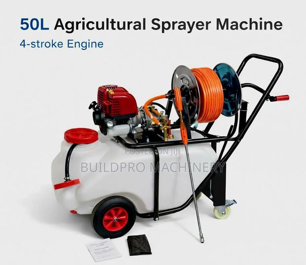 50l Portable Agricultural Trolley Sprayer Machine 4 Stroke Engine