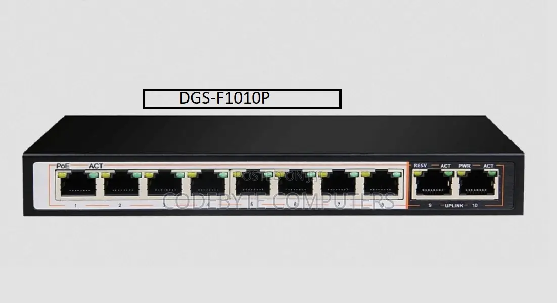 D-link 10-port Gigabit Poe Switch -dgs-f1010p