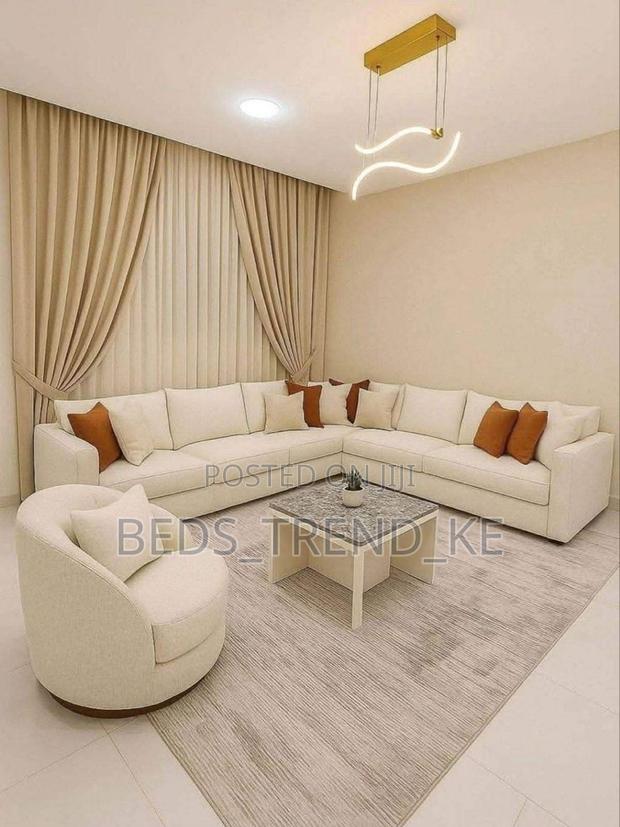 Sleek Timeless 6 Seater L Seat + Armchair - main view