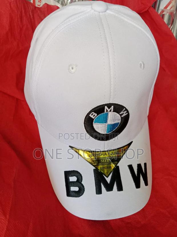 White BMW Soft Washed Cotton Branded Cap - main view
