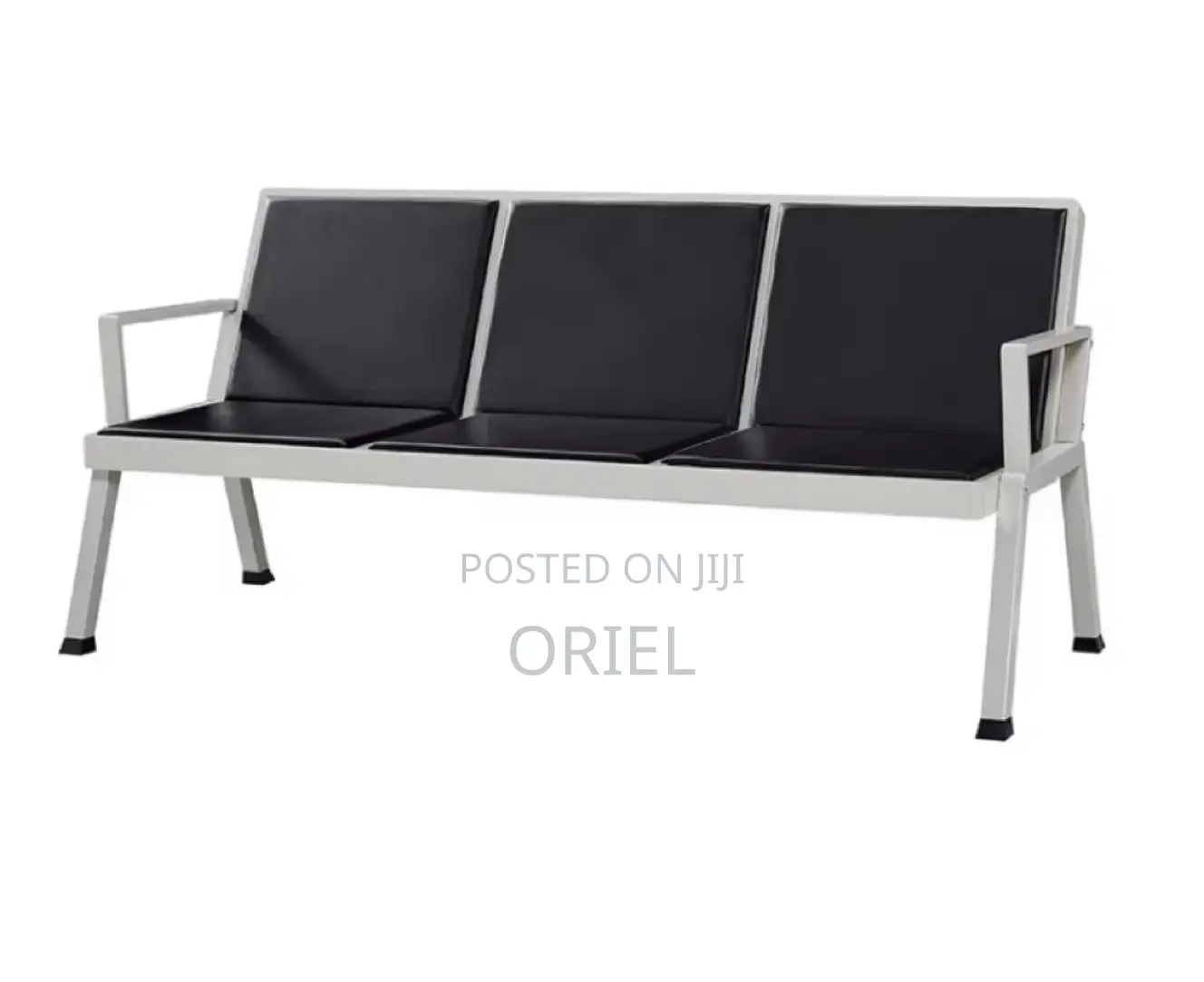 Office Waiting Bench : Padded 3-Link Reception Bench