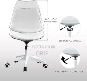 Modern Dining Chair : Clear Acrylic Swivel Dining Chair