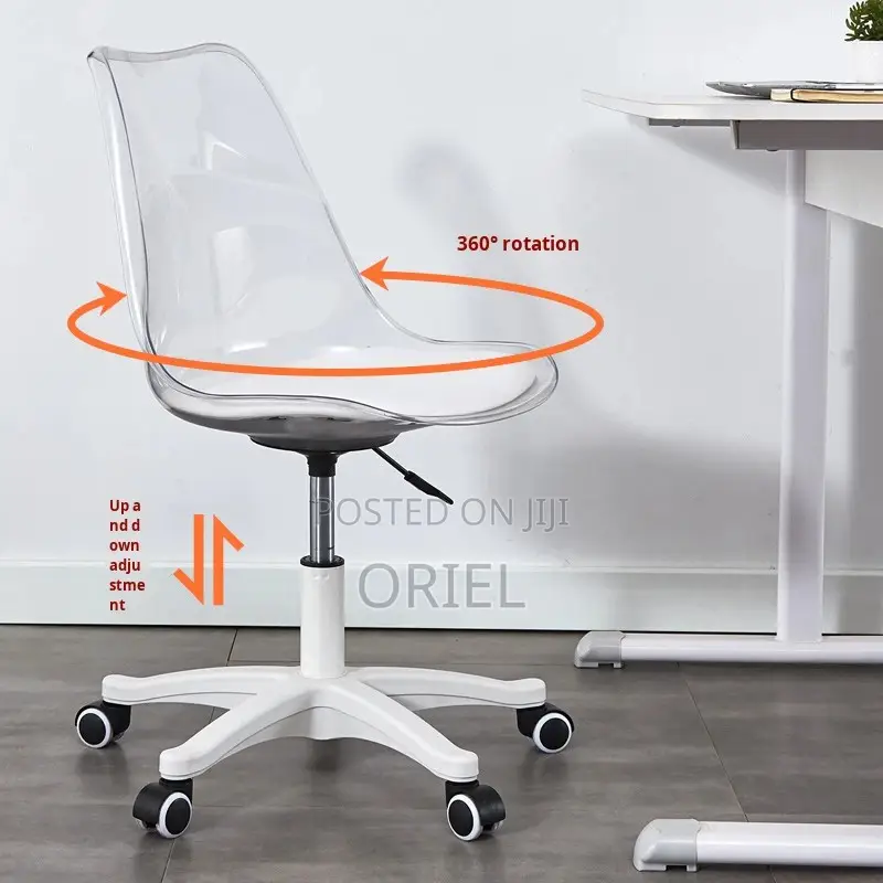 Modern Dining Chair : Clear Acrylic Swivel Dining Chair