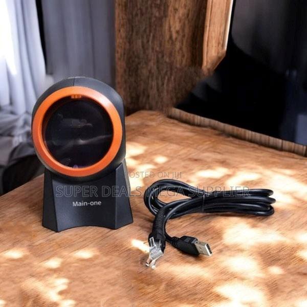 Super Markets 1d and 2d Table Mount Barcode Scanner Usb Wired