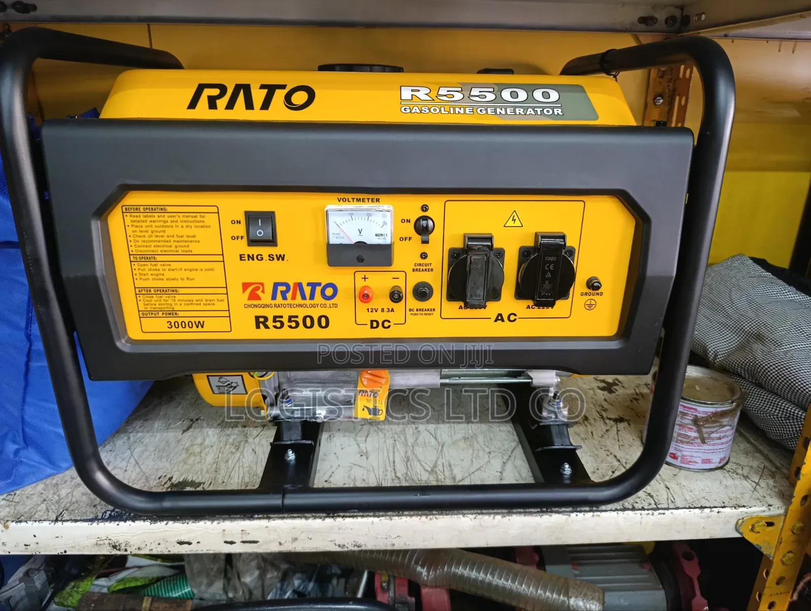 5kw Rato Petrol Generator – R5500, Avr Stability, Copper Alternator