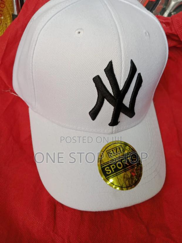 White Ny Embroidered Unisex Cap - thumbnail 3