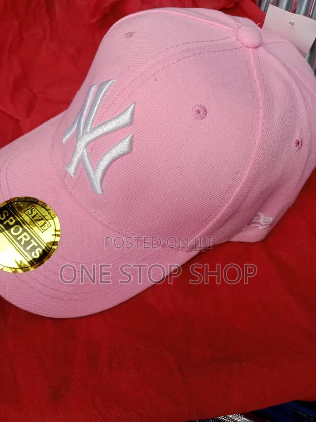 Pink Ny Embroidered Ladies Classy Cap